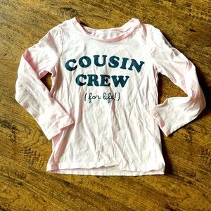 Girls long sleeve top, cotton size 5